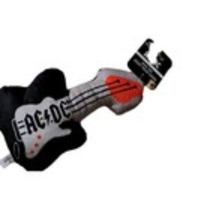 Perri's AC DC Guitar Squeaky Dog Toy Rock N Roll Plush Guitar New